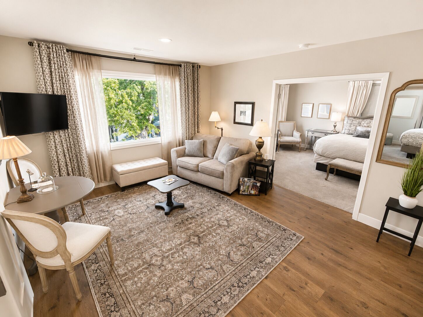 Family Suite, City View | Living area | Flat-screen TV