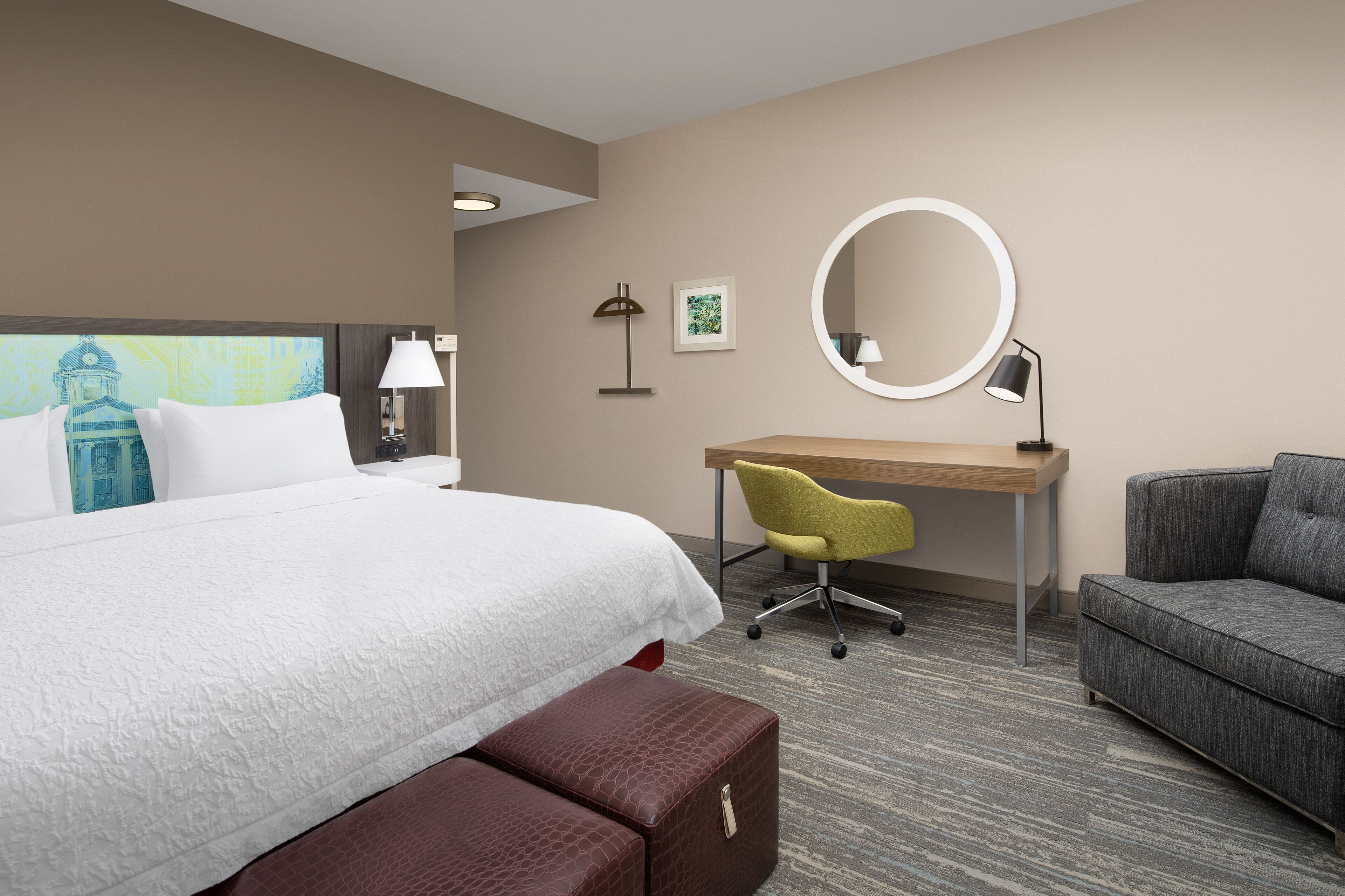 room, 1 king bed with sofa bed (study) | premium bedding, select comfort beds, in-room safe, desk