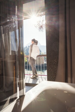 Chambre Double Deluxe, 1 chambre, balcon, vue montagne