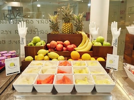 Daily buffet breakfast for a fee
