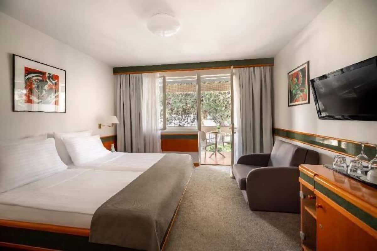 Minibar, bureau, rideaux occultants, lits bébé (gratuits)