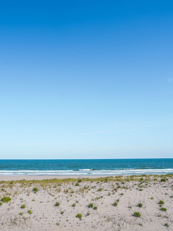 On the beach, white sand, beach bar