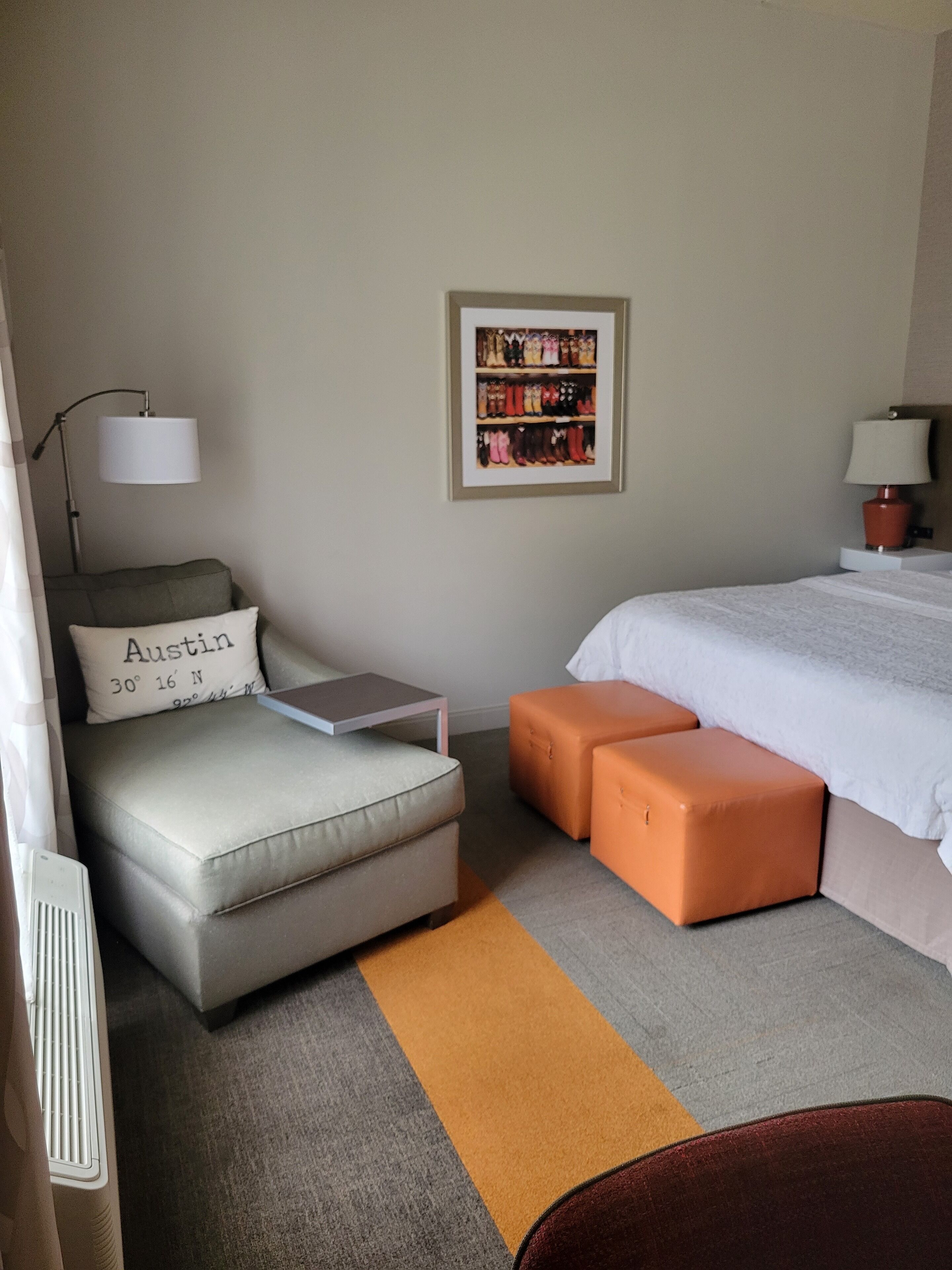 desk, laptop workspace, iron/ironing board, free wifi