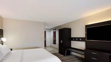 In-room safe, desk, blackout curtains, soundproofing