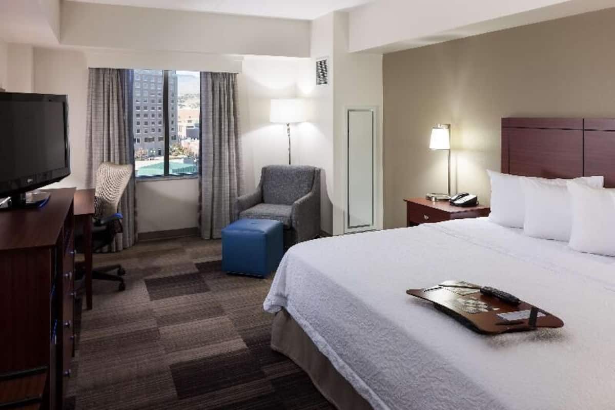 In-room safe, desk, blackout curtains, iron/ironing board