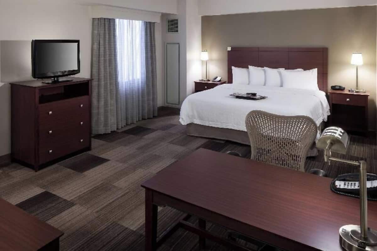 In-room safe, desk, blackout curtains, iron/ironing board