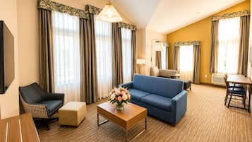 Premium Luxury Suite With Additional Living Area | In-room safe, desk, soundproofing, iron/ironing board