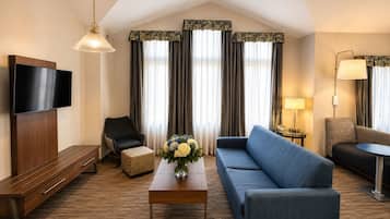 Premium Luxury Suite With Additional Living Area | In-room safe, desk, soundproofing, iron/ironing board