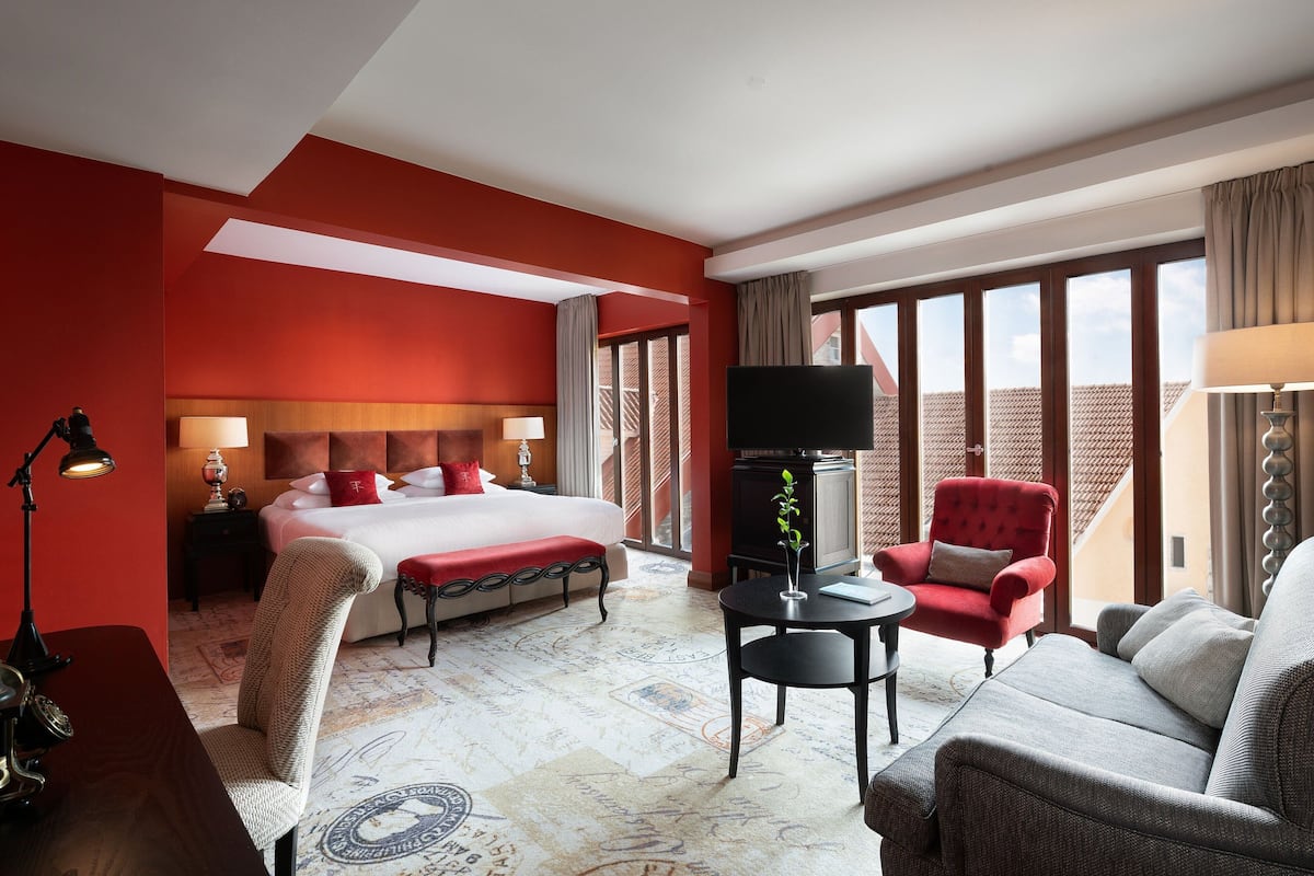 junior suite, 1 king bed with sofa bed, non smoking (courtyard view) | view from room