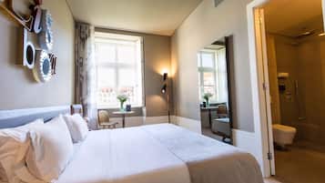 Down duvets, minibar, in-room safe, desk