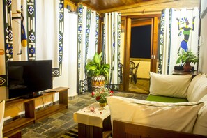 Suite sénior | Zona de estar | Una televisión de pantalla plana