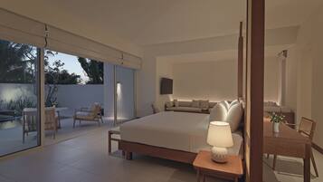 ミニバー、セーフティボックス (室内)、デスク、遮光カーテン