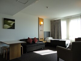 Family Apartment, 1 Bedroom, Kitchenette | Desk, iron/ironing board, cribs/infant beds, rollaway beds