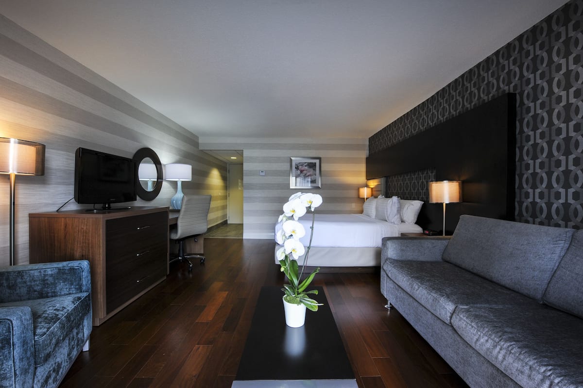Standard Room, 1 Queen Bed | Blackout drapes, iron/ironing board, free cribs/infant beds