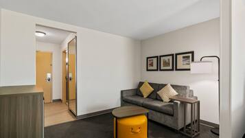 Suite, 2 Queen Beds | Desk, blackout drapes, iron/ironing board, free WiFi