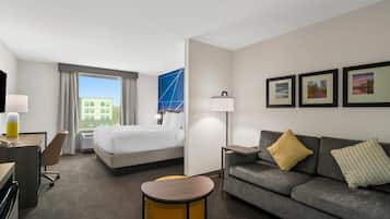 Desk, blackout curtains, iron/ironing board, free WiFi