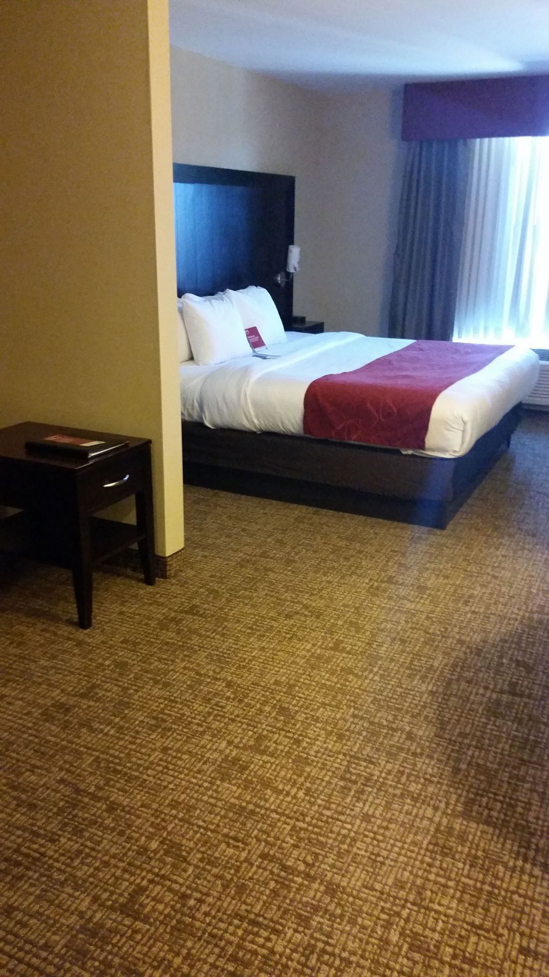 Desk, blackout drapes, iron/ironing board, free WiFi