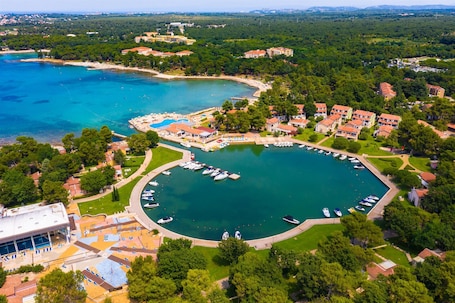 Aerial view. Apartments Stella Plava Laguna