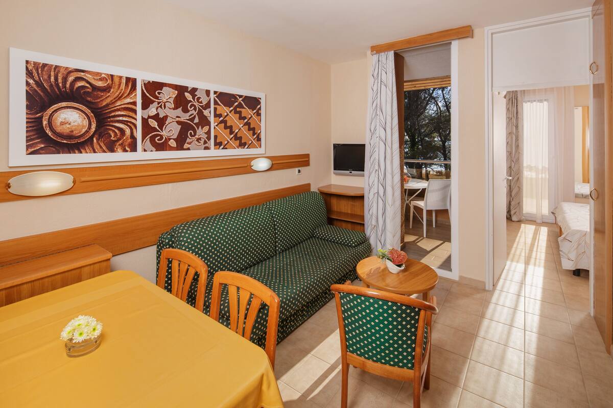 Apartamento clásico (2+1 guests) | Zona de estar | Una televisión