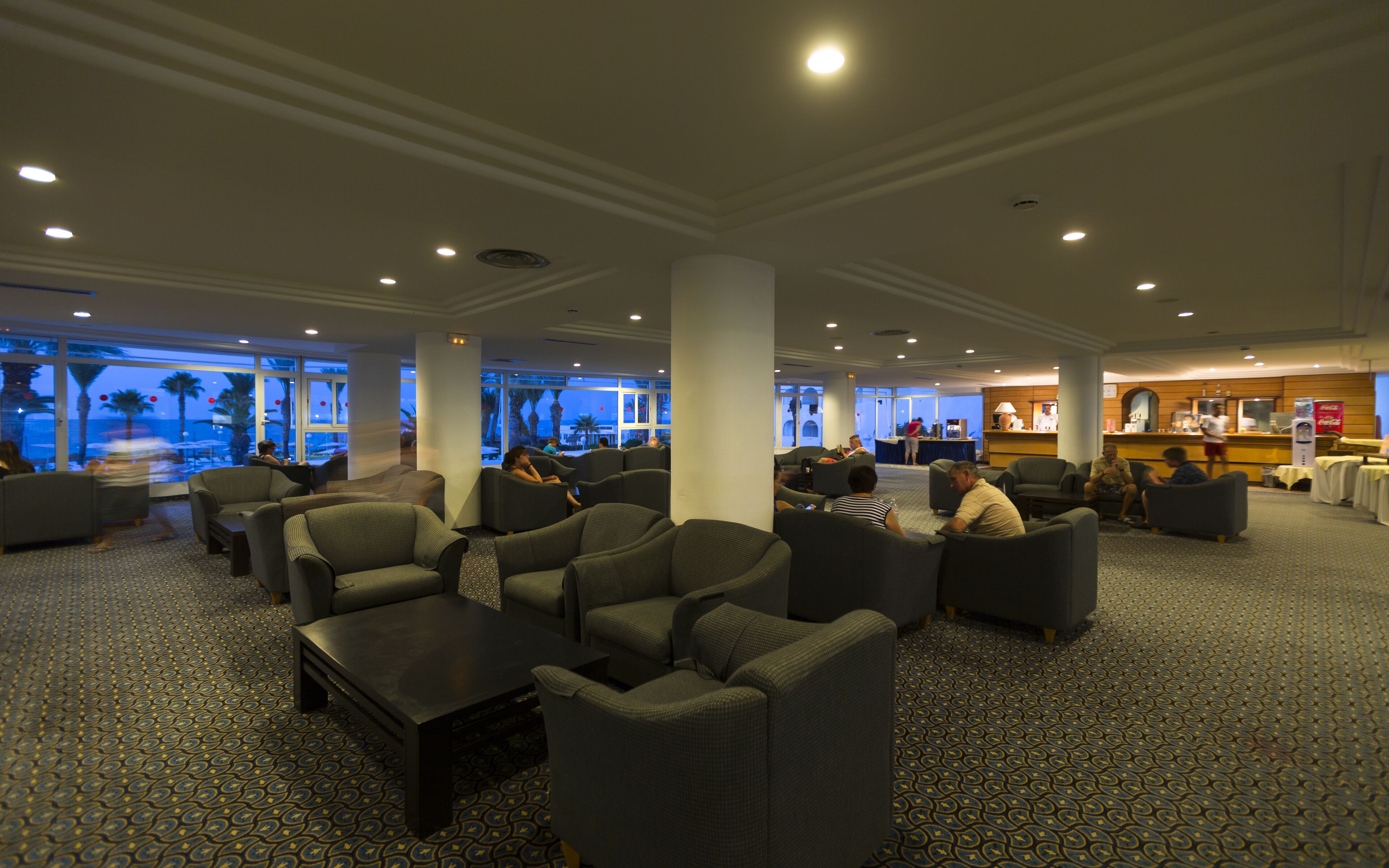 Sitteområde i lobbyen