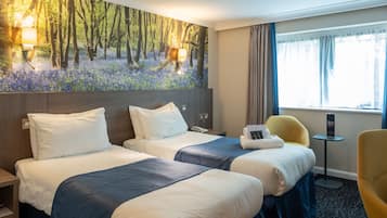 Premium bedding, pillowtop beds, individually decorated, desk