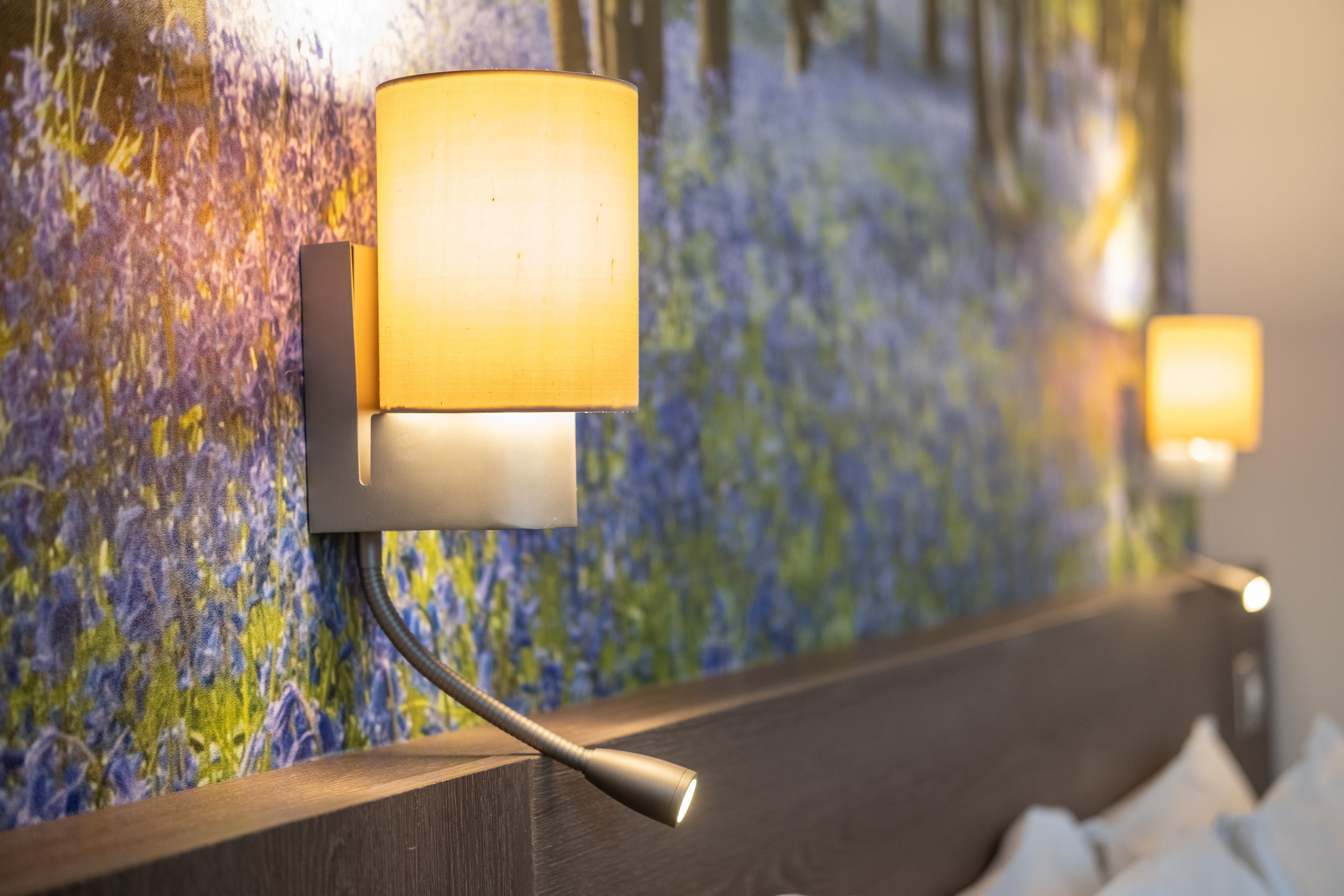 premium bedding, pillow-top beds, individually decorated, desk