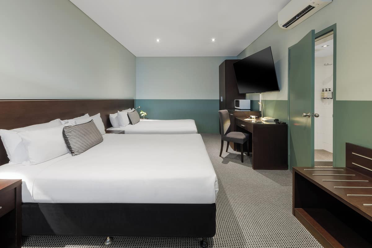 Superior Twin Room, 2 Queen Beds | Minibar, desk, soundproofing, iron/ironing board