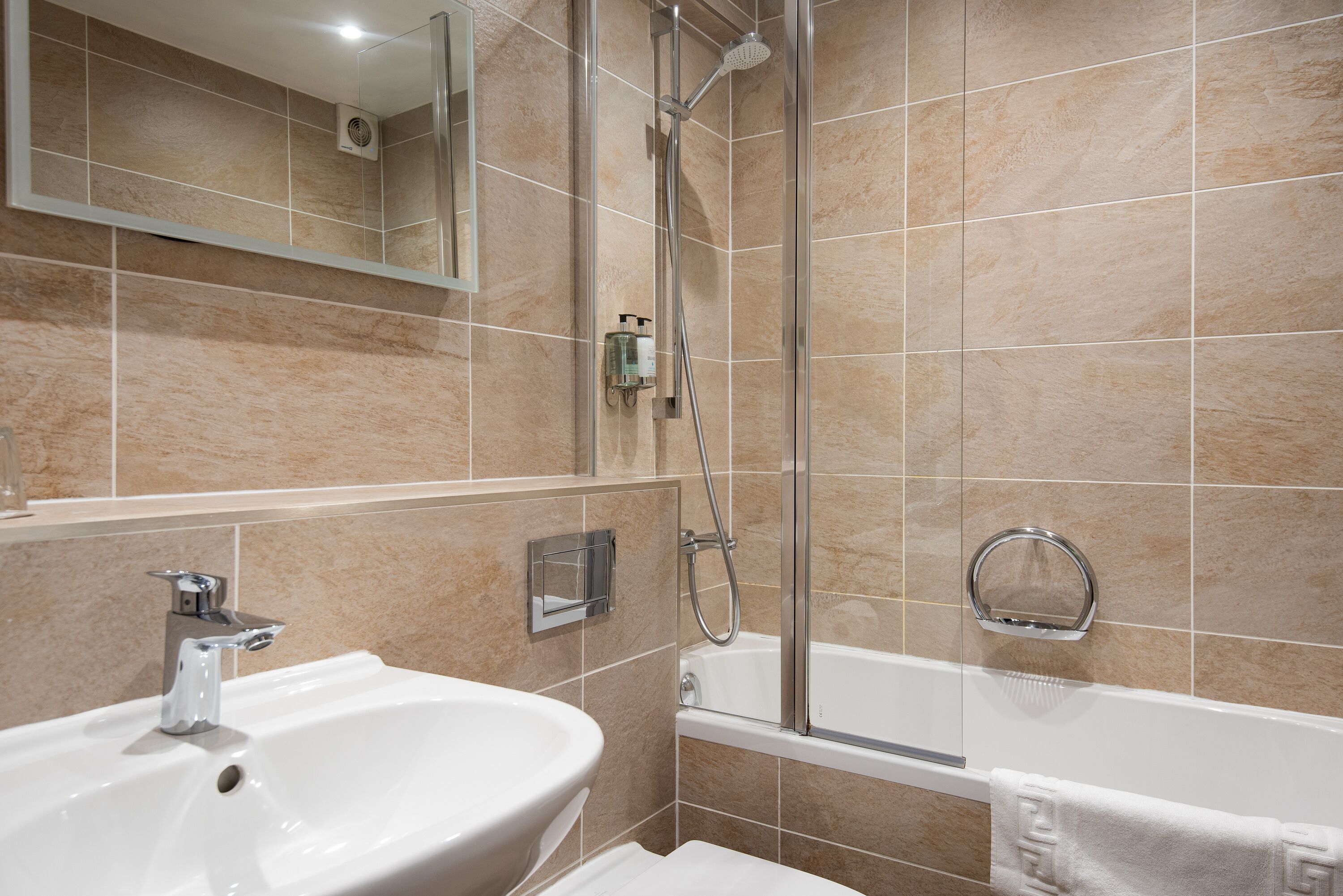 classic double or twin room | bathroom | free toiletries, hair dryer, towels, soap