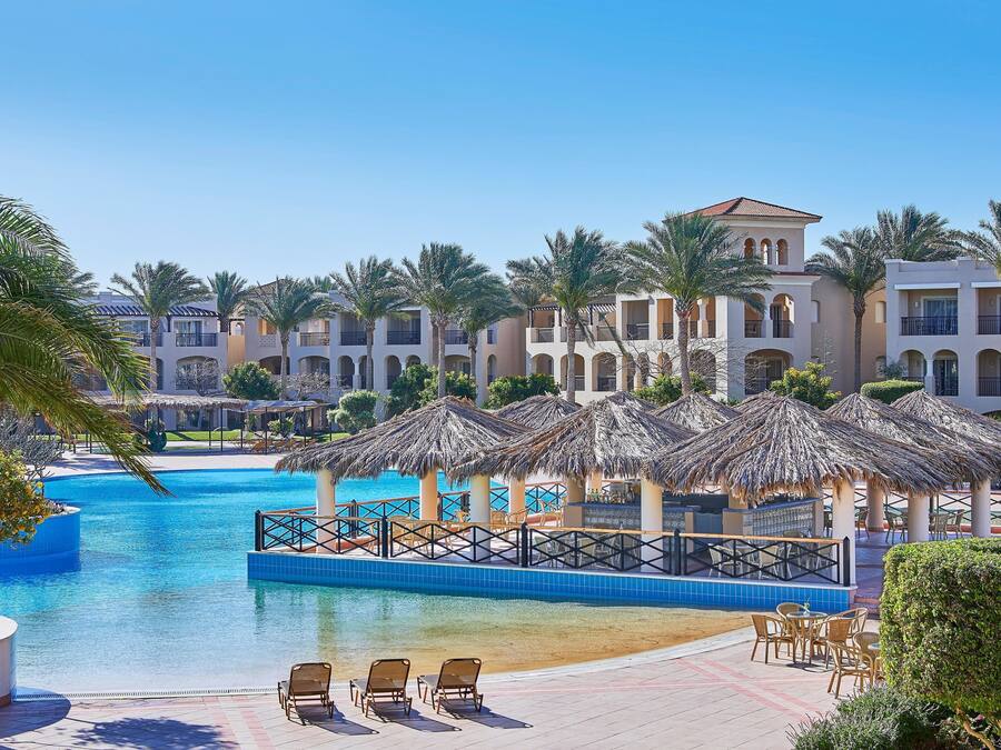12 outdoor pools, pool umbrellas, sun loungers