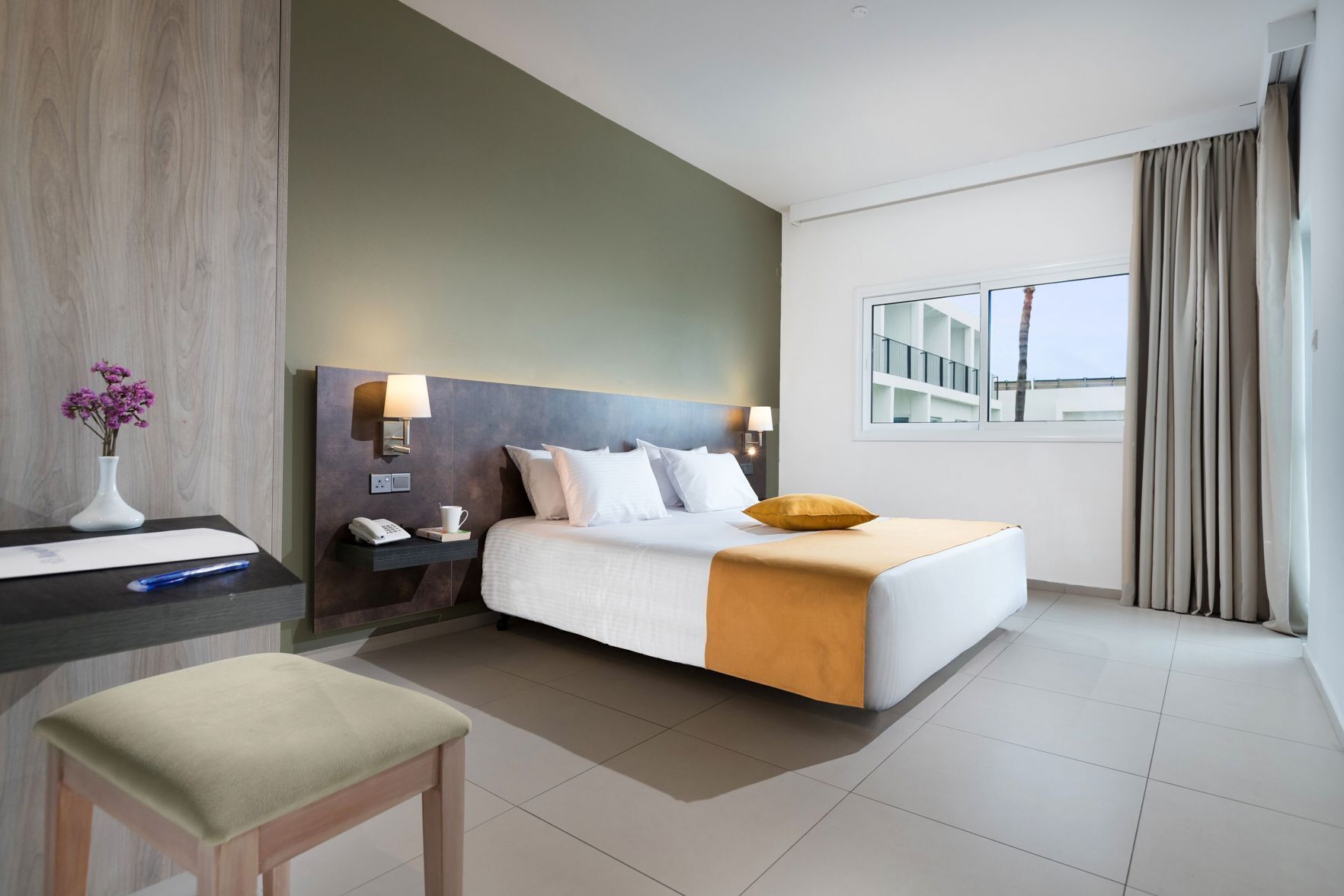 Hypo-allergenic bedding, blackout curtains, soundproofing