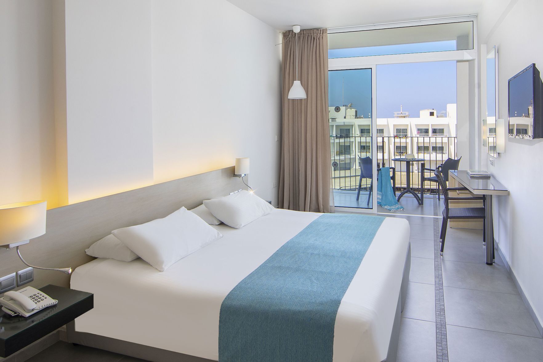Hypo-allergenic bedding, blackout curtains, soundproofing