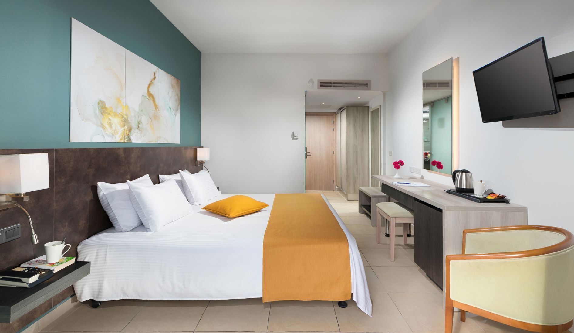 Hypo-allergenic bedding, blackout curtains, soundproofing