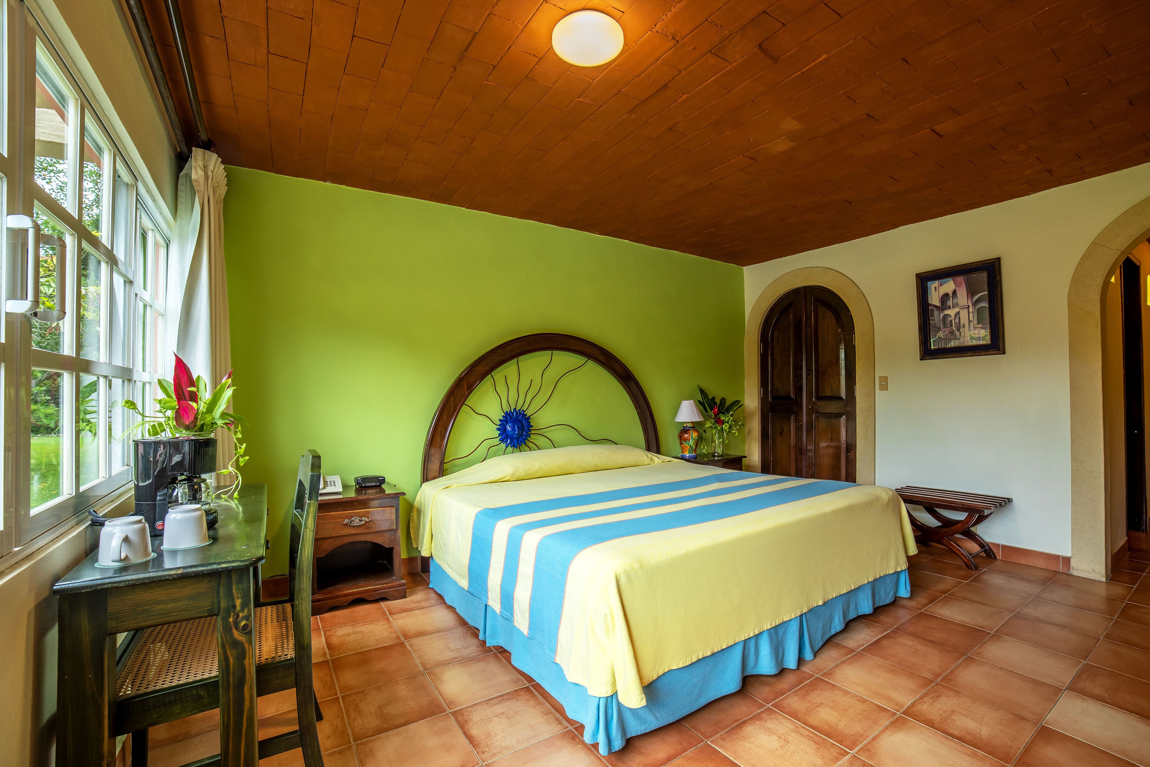 superior room, patio, pool view | individually furnished, desk, iron/ironing board, bed sheets