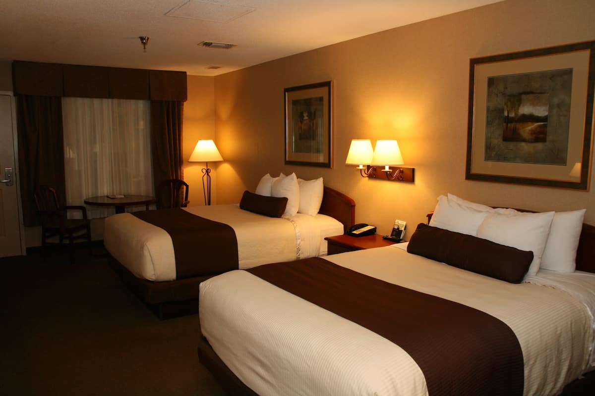 double room, 2 queen beds | in-room safe, desk, iron/ironing board, free wifi