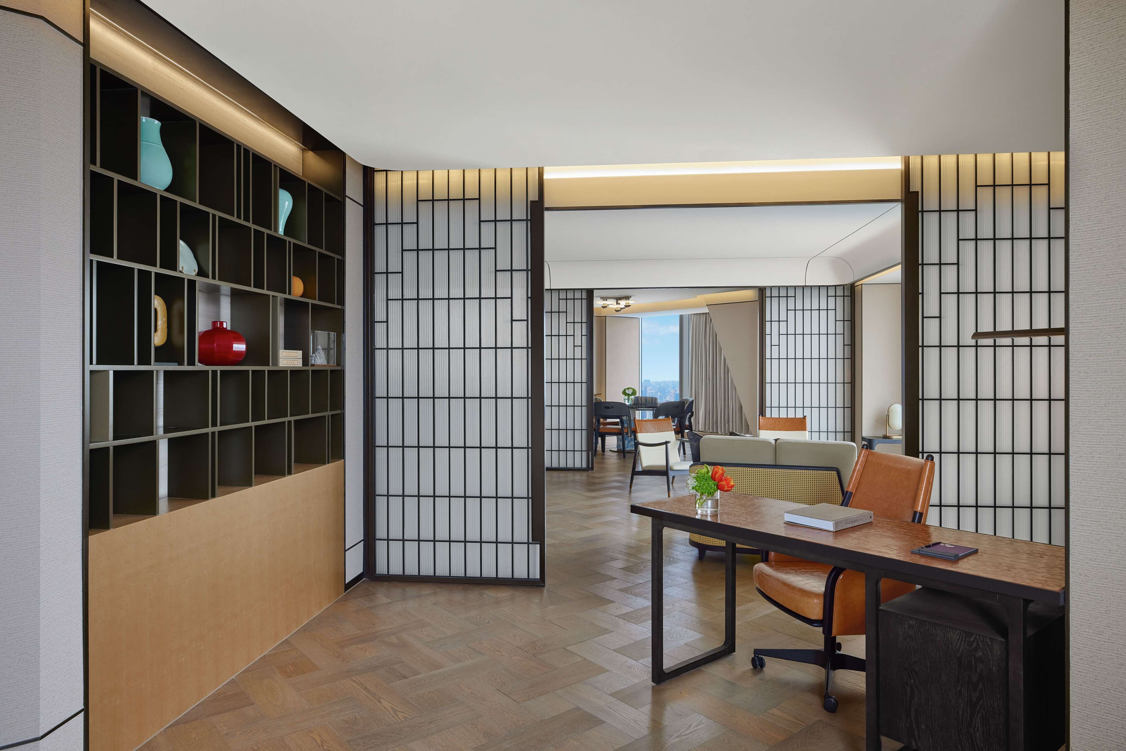 conrad suite | minibar, in-room safe, desk, blackout curtains