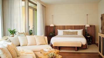 Terrace, Junior Suite with Sofa Bed | Egyptian cotton sheets, premium bedding, minibar, in-room safe