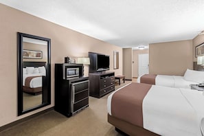 Premium bedding, pillow-top beds, in-room safe, desk