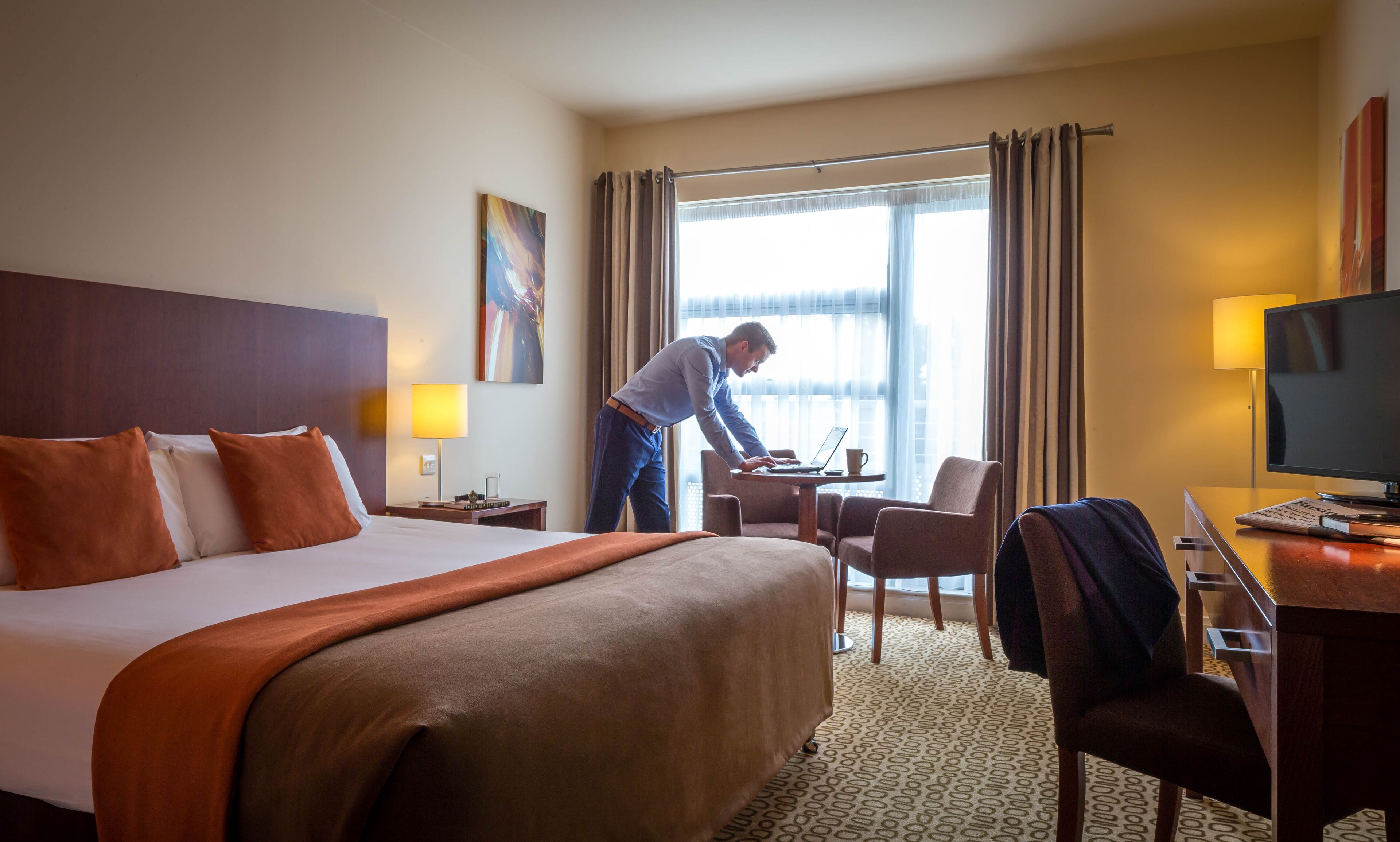 In-room safe, iron/ironing board (on request), cribs (free), WiFi (free)