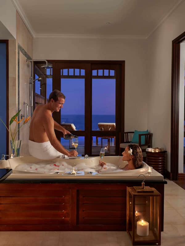 Villa, 2 Bedrooms (Pool) | Bathroom | Separate tub and shower, jetted tub, free toiletries, hair dryer