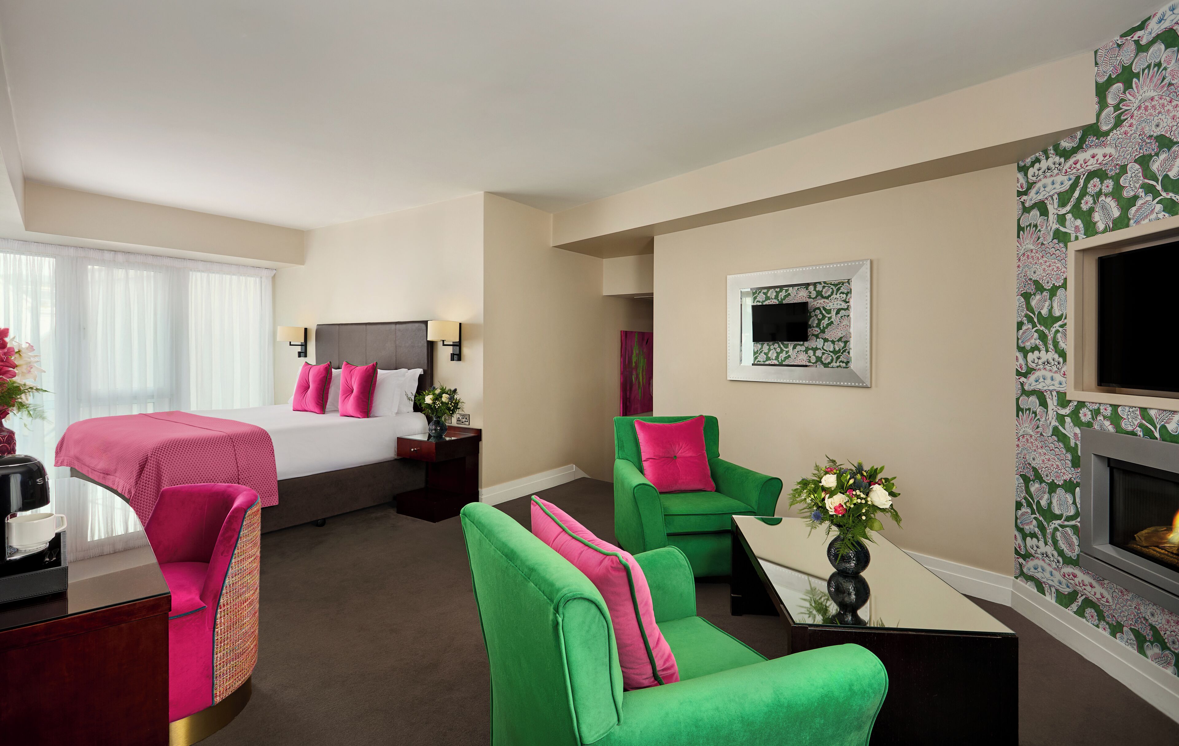 junior suite | premium bedding, in-room safe, desk, laptop workspace