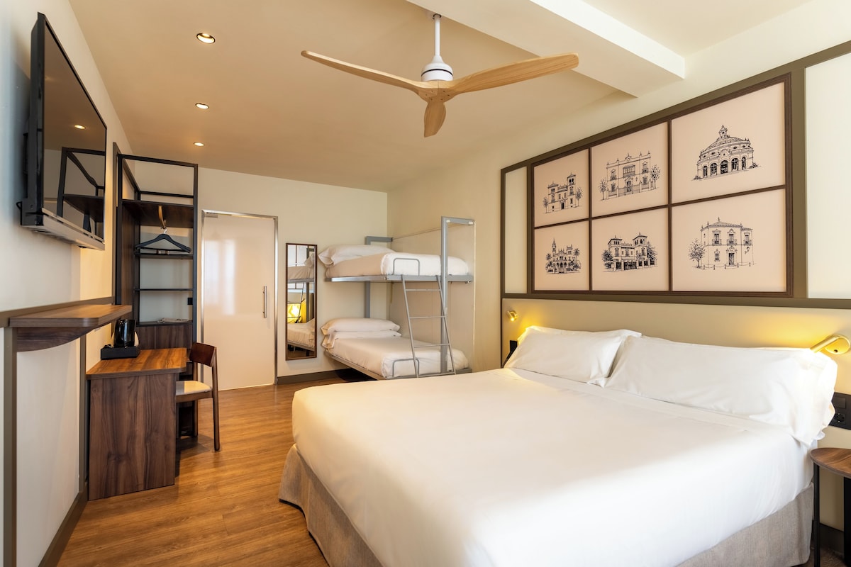 Quadruple Room, Terrace | Minibar, in-room safe, desk, iron/ironing board (on request)