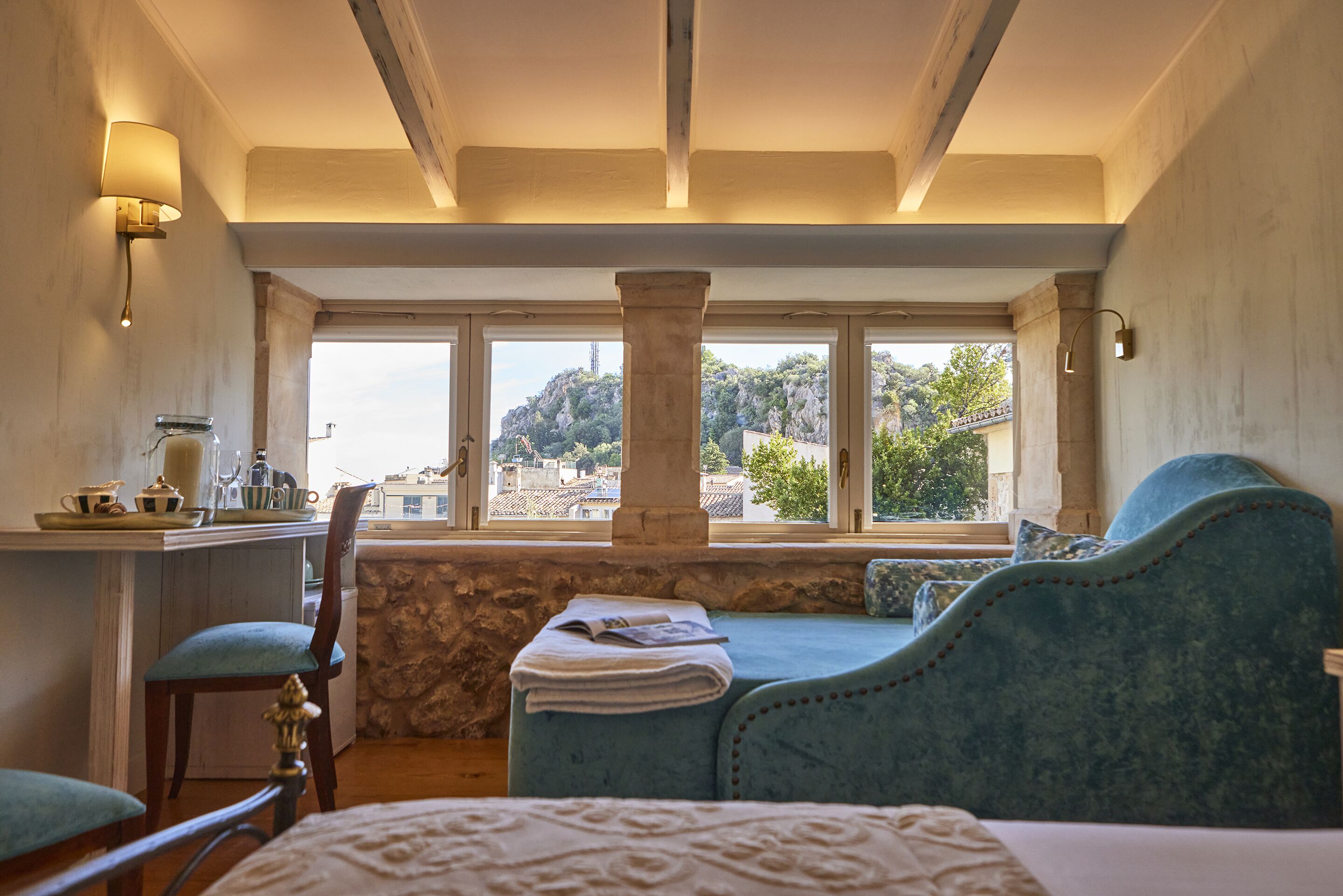 Hypo-allergenic bedding, down duvets, Select Comfort beds, in-room safe