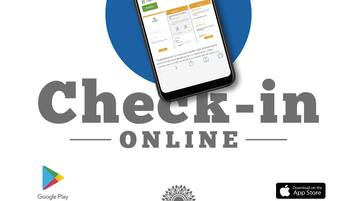 A smartphone displaying the Google Play Store page for the 'Check-in Online' app by SANDOS Hotels & Resorts.