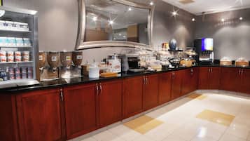 Free daily buffet breakfast