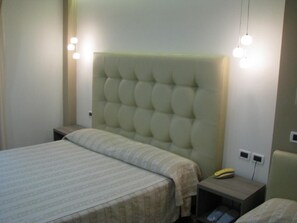 Down duvets, minibar, in-room safe, desk