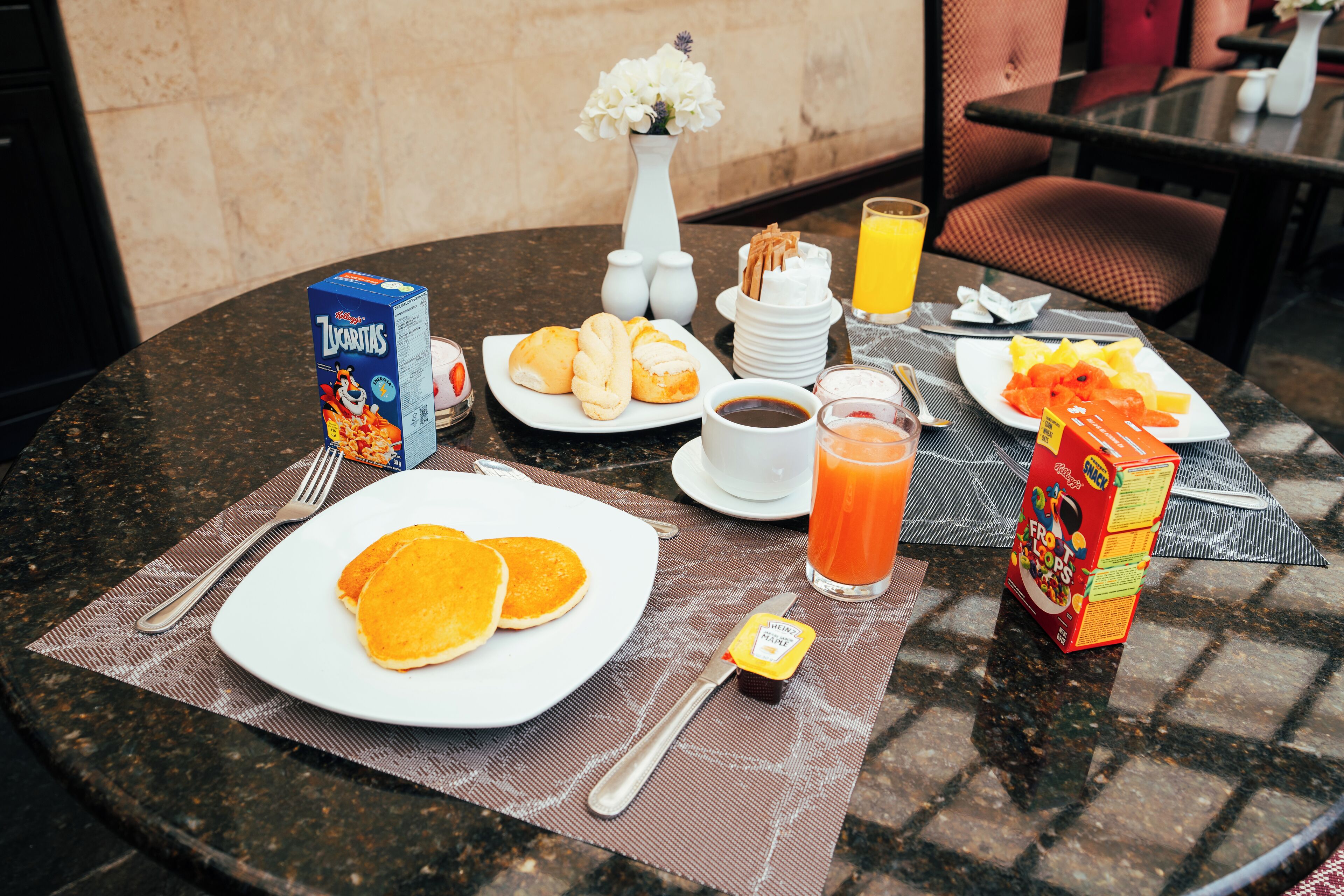 daily buffet breakfast (usd 18 per person)