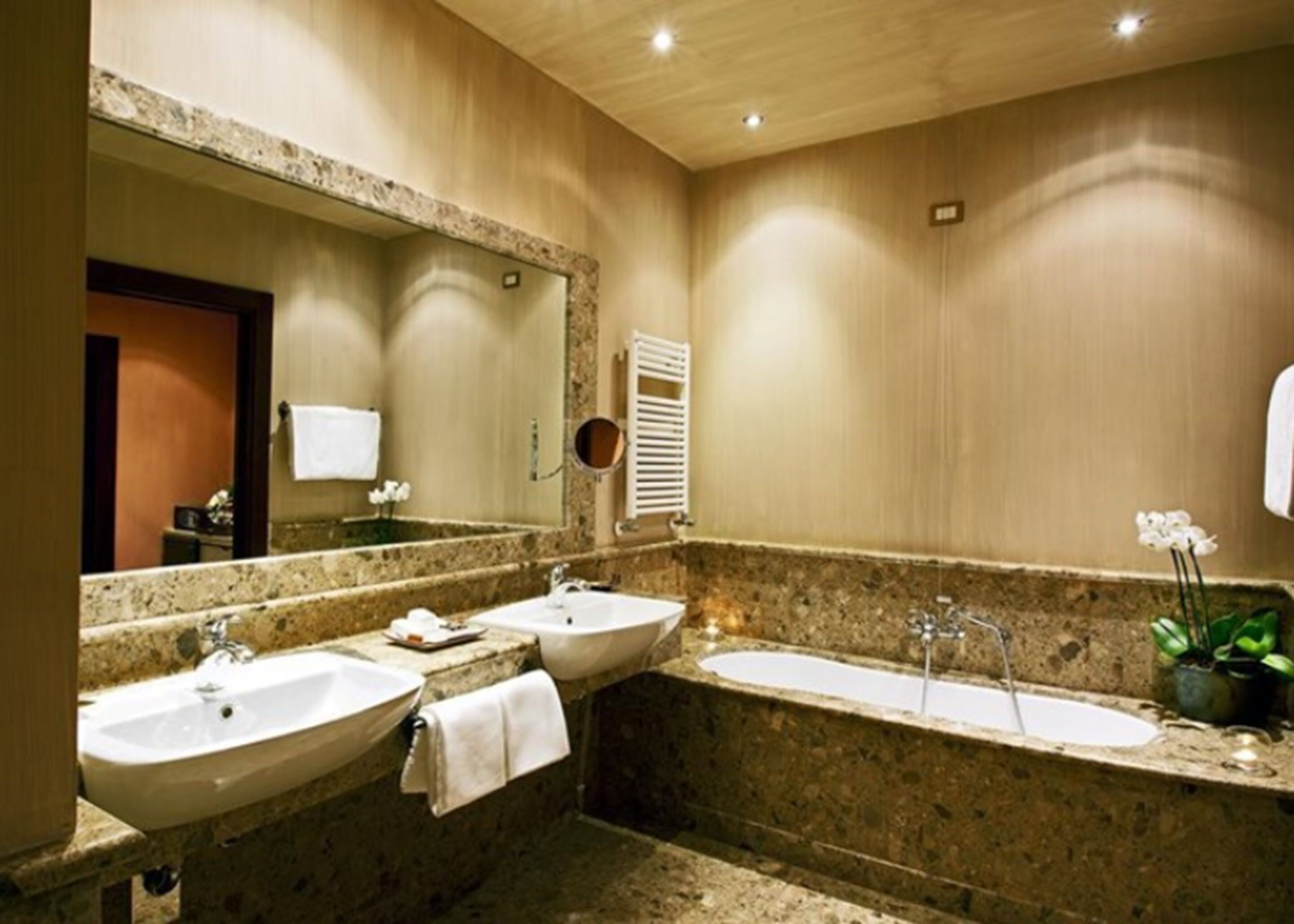 free toiletries, hair dryer, bathrobes, slippers