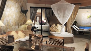 3 bedroom Imperial Villa (with private heated pool) | Living area | Flat-screen TV, DVD player