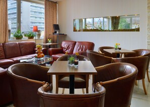 Sittområde i lobbyn