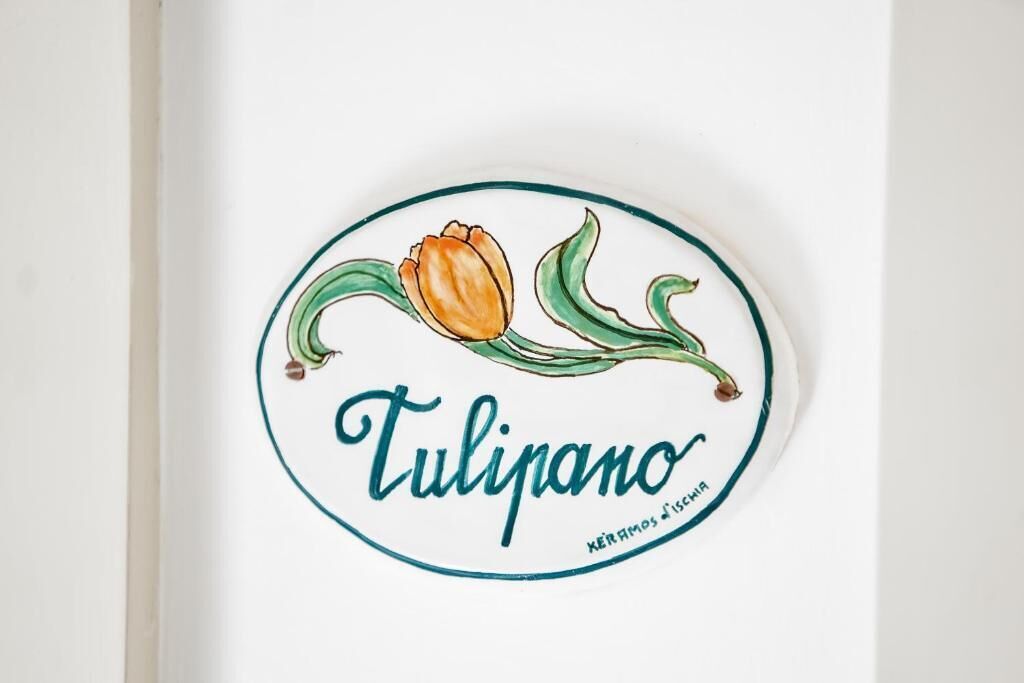 Un logo représentant une tulipe et le mot « Tulipano ».